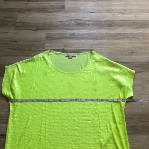 MICHAEL Michael Kors Neon Yellow Short Sleeve Top - Picture 6 of 8